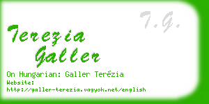 terezia galler business card